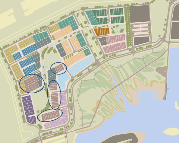 Kaart ligging Parkhoven Meerstad